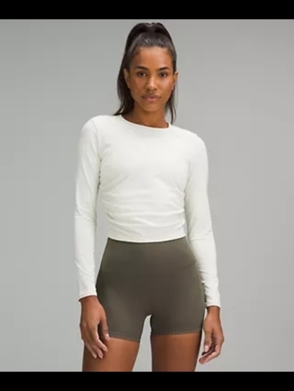 All It Takes Ribbed Nulu Long-Sleeve Shirt Bone